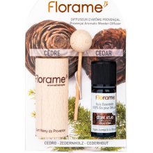Florame Difuzér provensálský drevený + éterický olej Céder 10 ml
