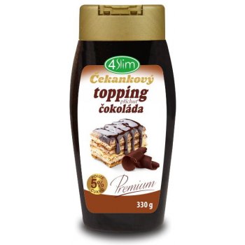 4Slim Čakankový topping jahoda 330 g