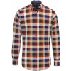Pánska červená károvaná flanelová košeľa FYNCH-HATTON Veľkosť: M