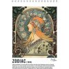 Spirálový blok Alfons Mucha - Zodiac, linkovaný