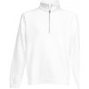 Fruit of the Loom Mikina Classic Zip-Neck Sweat s 1/4 zipem COT-16211400102 M Bílá