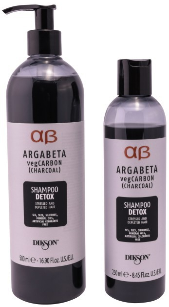 Dikson ArgaBeta vegCarbon vegánsky čistiaci šampón na báze aktívneho uhlia 250 ml