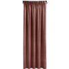 Zamatový záves Pierre Cardin s riasiacou páskou - Sibel, tmavoružový 140 x 270 cm