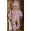 Realistické miminko - holčička - Malá Jenny v pleteném svetříku od firmy Lamagik (španělské miminko 32 cm)