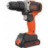 Black+Decker BCD003C1 - AKU vŕtačka príklepová dvojrýchlostná 18V, 1×AKU 1,5Ah Li-Ion