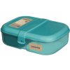 Sistema Delený desiatový box Ocean Bound Ribbon Lunch s nádobou na jogurt 1,1 l, mätová