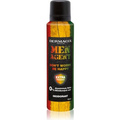 Dermacol Men Agent Don´t Worry Be Happy dezodorant v spreji bez obsahu hliníka 150 ml
