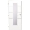 Interiérové dvere Solodoor Snow 8 presklené 80 Ľ, biela