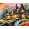 Diamantový obraz Chalúpka pri potoku