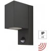 Vonkajšie nástenné svietidlo E2 Aster IP65 GU10 15 W antracit so senzorom pohybu