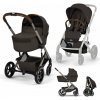 CYBEX Kočík kombinovaný Balios S Lux & Balios Fold Cot Chocolate Brown Gold