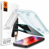 Spigen Glass tR EZ Fit Privacy 2 Pack transparency iPhone 16 Pro AGL07929