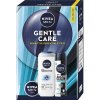 Nivea Men sensitive sprchový gél pre mužov 250 ml + Invisible Black & White antiperspirant v spreji 150 ml + Original krém pre mužov 30 ml kozmetická sada