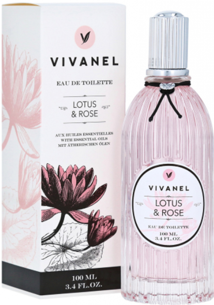 Vivian Gray Vivanel Lotus & Rose luxusné toaletná voda s esenciálnymi olejmi dámska 100 ml