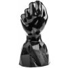 Dark Crystal DC58, čierne vinylové dildo 24,5 x 5,9–10,7 cm