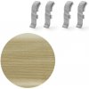 Spojka k soklu Naturel popolavo pastelová , PVC dĺžka 0,5 cm, výška hrany 56 mm, NATNGTF79