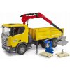 BRUDER 03551 Scania Super 560R sklápač s žeriavom