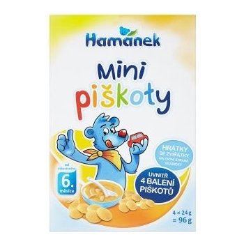 Hamánek Mini piškóty 4 x 24 g