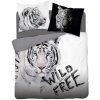 Detexpol obliečky Biely Tiger Wild Free Bavlna 200x220 2x70x80