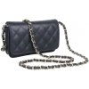 NovaKabelka.sk Milva Blu kožená talianska crossbody kabelka modrá