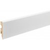 Cezar LAKOVANÁ MDF PODLAHOVÁ LIŠTA - V = 80 mm Vzhľad: LACQUERED white, Rozmery: 80x13mm