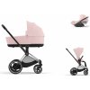 Cybex Platinum CYBEX e-Priam Travel Set + Cloud T Plus i-Size peach pink 2024 chrome with black details