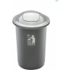 Plafor - Kôš na recykláciu odpadu 50 l strieborný