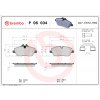 Sada brzdových platničiek, vždy 4 kusy v sade BREMBO P 06 034 (P06034)