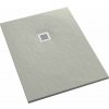 Schedpol Kalait Cement Stone obdĺžniková sprchová vanička + mriežka 90x80 cm cementová 3.3155/CT/ST-M2