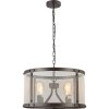 PREZENT 46071 IOWA 4xE27/60W, D495,BROWN,SILVER