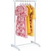 Autronic Stojan na šaty chróm / biela, 80 x 160 cm