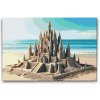 Vymalujsisam.sk Maľovanie podľa čísiel - Hrad z piesku Veľkosť: 40x60cm, Rám: Na kartónovej doske