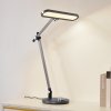 Stolná LED lampa Lindby Elvir, sivá, hliník, výška 53 cm, CCT - 10030492