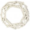 Veniec z drievok biely pr. 30 cm P0275