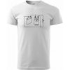Elektrikár - základný elektrický obvod - Tričko extra veľké (5-8XL) - 5XL ( Biela )