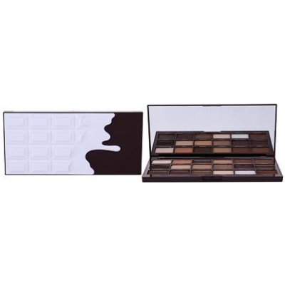I Heart Revolution Chocolate Eyeshadow Palette paletka očních stínů v designu čokolády 18 g odstín Smores Chocolate