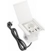 GTV nábytková zásuvka s výklopnou klapkou FLIP 1x zásuvka + 2x USB A