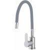 Gamma Flex 2000, stojanková drezová batéria s flexibilným ramenom, šedá-chrómová, GMA-BFX-2000G