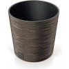 PROSPERPLAST FURU ROUND LOW ECO WOOD Kvetináč 30cm kávový