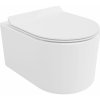 Mexen Sofia WC misa Rimless Tornado s pomaly zatvárajúcim sa sedadlom slim, duroplast, biely lesk - 30540100T