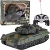 RC tank s otočnou vežou, svetlami a realistickými zvukmi