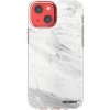 Picasee silikónový prehľadný obal pre Apple iPhone 13 mini - White marble