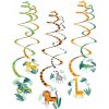 Závesné dekorácie Amscan Get Wild špirálky 6 ks