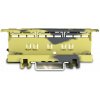 Adaptér na DIN lištu WAGO 221-510/000-053 pre WAGO 221 2x, 3x, 5x 6mm2 , šedá-žltá