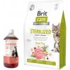 BRIT Care Cat Grain-Free Sterilized Immunity Support 7kg & LAB V Lososový olej pre psov a mačky 1000ml