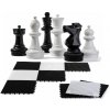 Záhradný šach - šachovnica + figúrky - maxi sada