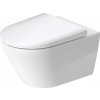 Duravit D-Neo - Závesné WC s doskou SoftClose, Rimless, biela 45770900A1