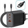 Rýchla Nabíjačka Bqual Power GaN 65W - 2x USB-C 1x USB-A QC 3.0