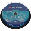 1x10 Verbatim CD-R 80 / 700MB 52x Speed, Vinyl Surface, Slim