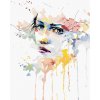 Diamantové maľovanie Diamondi - PORTRÉT ŽENA A ROZTEKLÉ FARBY, 40x50 cm, bez rámu a bez vypnutia plátna (606458A)